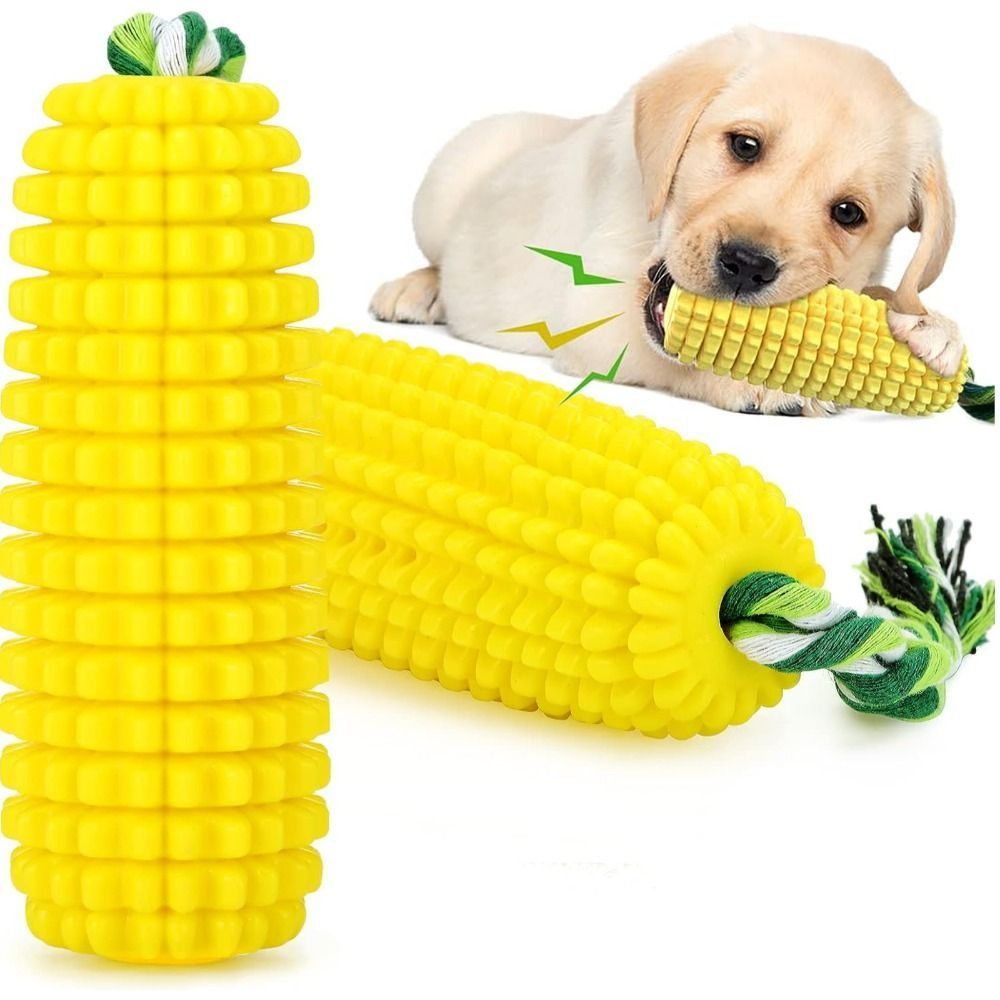 Corn Dog Stick - Прочная резиновая жевательная игрушка для собак