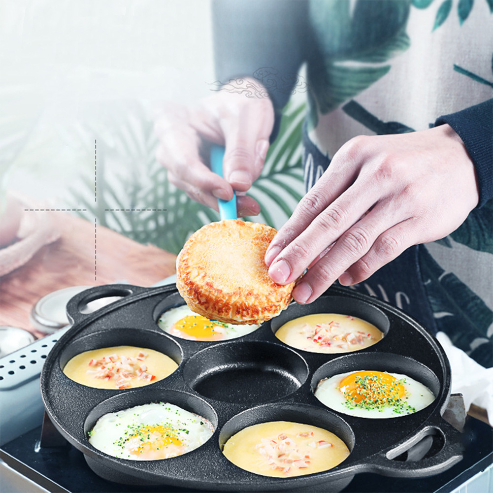 Cast Iron Corn - Чугунная сковорода с 7 отверстиями, антипригарная,