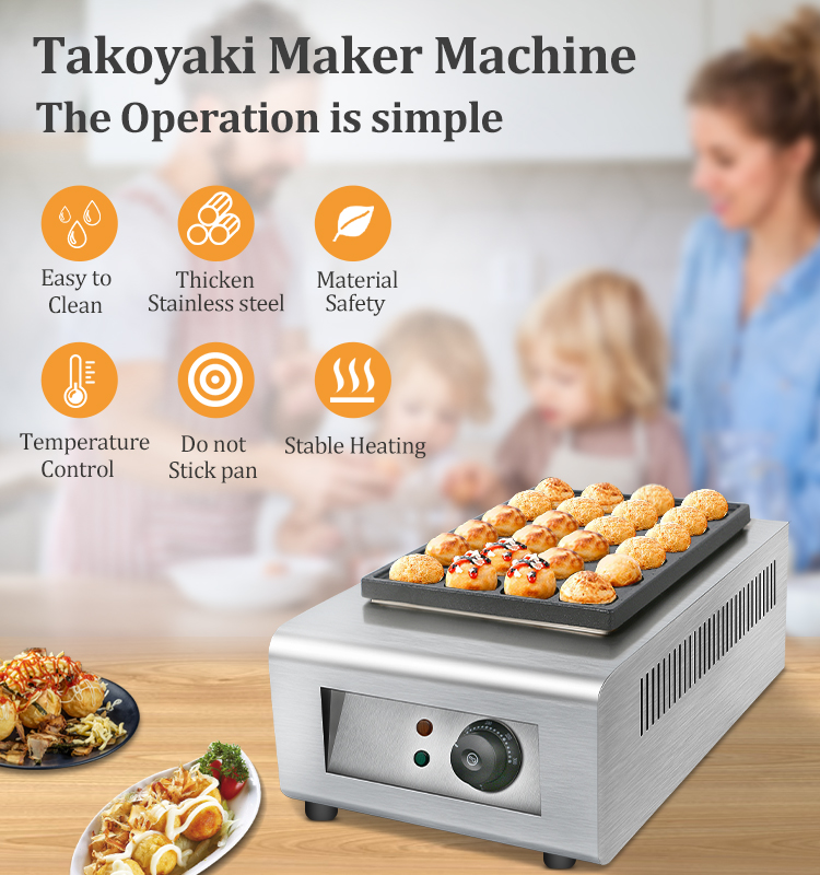 Коммерческая электрическая маш – обзор и цена Takoyaki Grill Plate